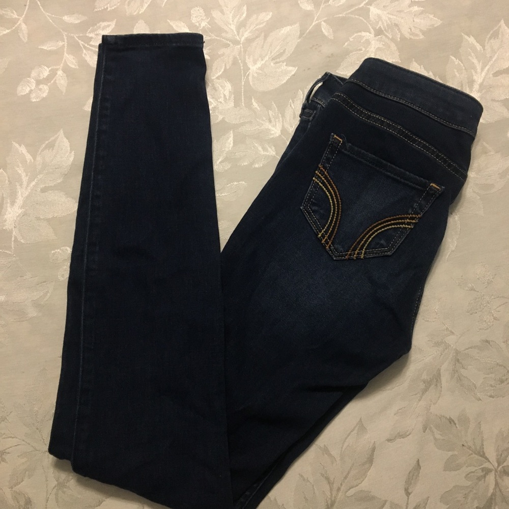 Hollister Blue Rinse Skinny Jeans/Jeggings